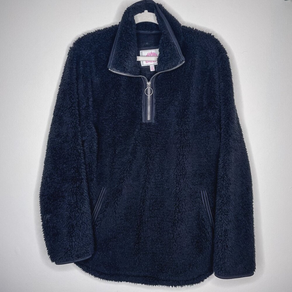 Cozy Sherpa Women's Full Zip Fleece Jacket, Black, Size XL –‎ Warm & Plush